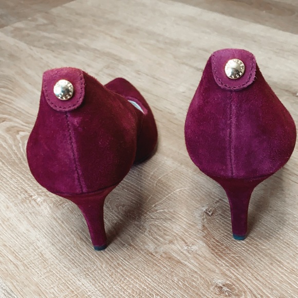 Michael Kors burgundy suede heels - Picture 5 of 8